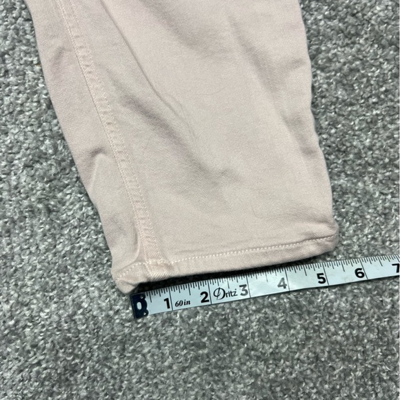 Spanx Jeans Women's Size 33 Pink The Slim-X Cropped Denim Stretchy High Rise - Picture 3 of 8